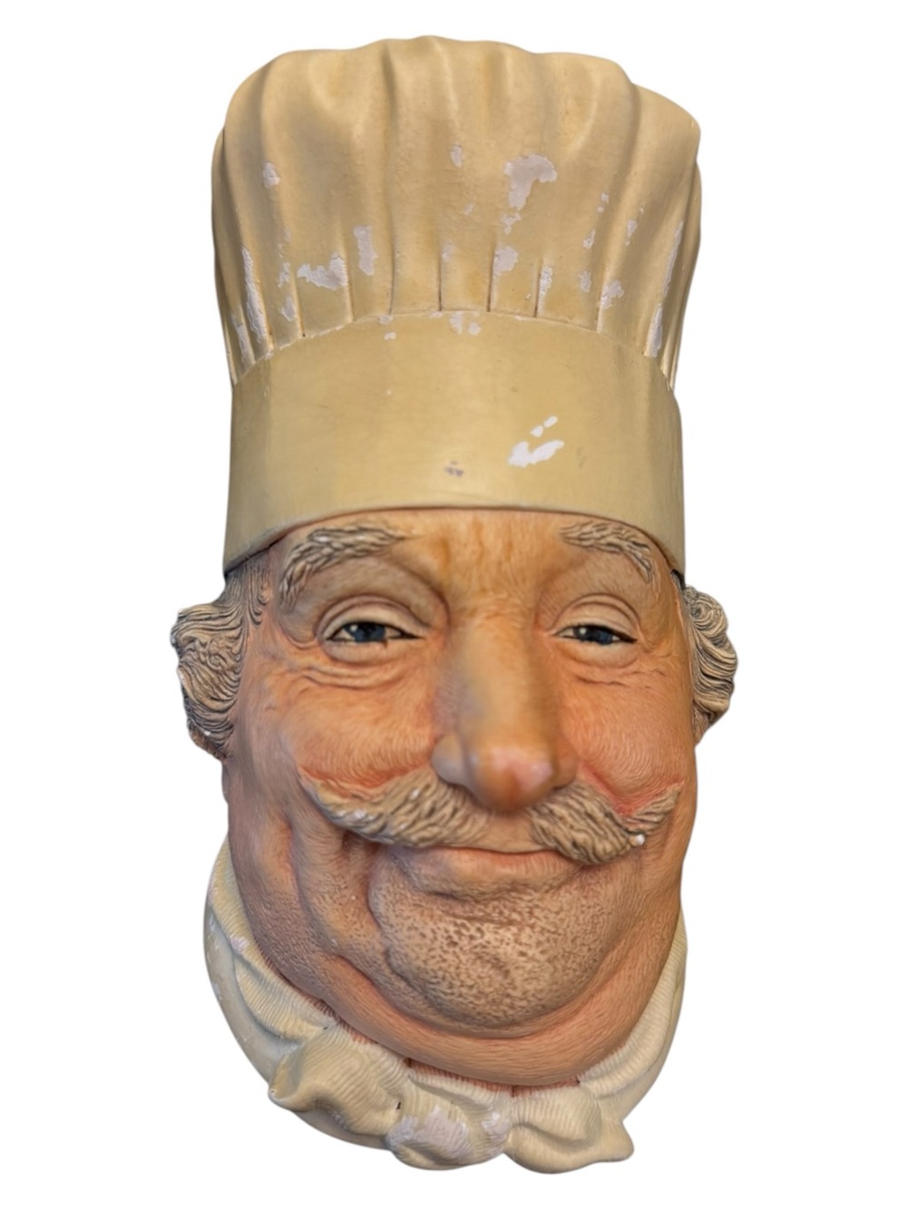 Bossons England CHEF Chalkware Bust Figurine - Vintage 1969, Congleton